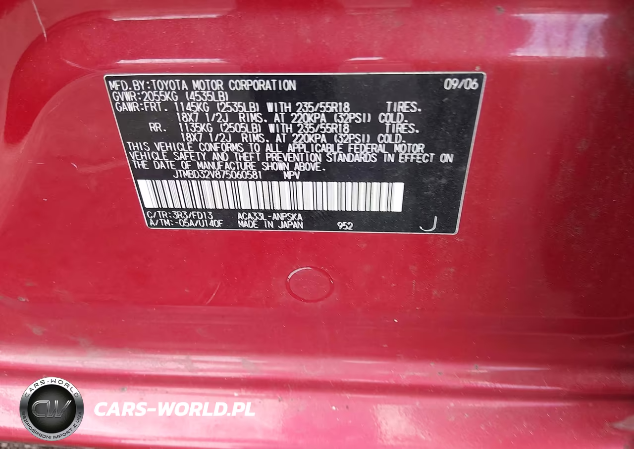 2007 Toyota Rav4 Sport VIN:JTMBD32V875060581 - 9
