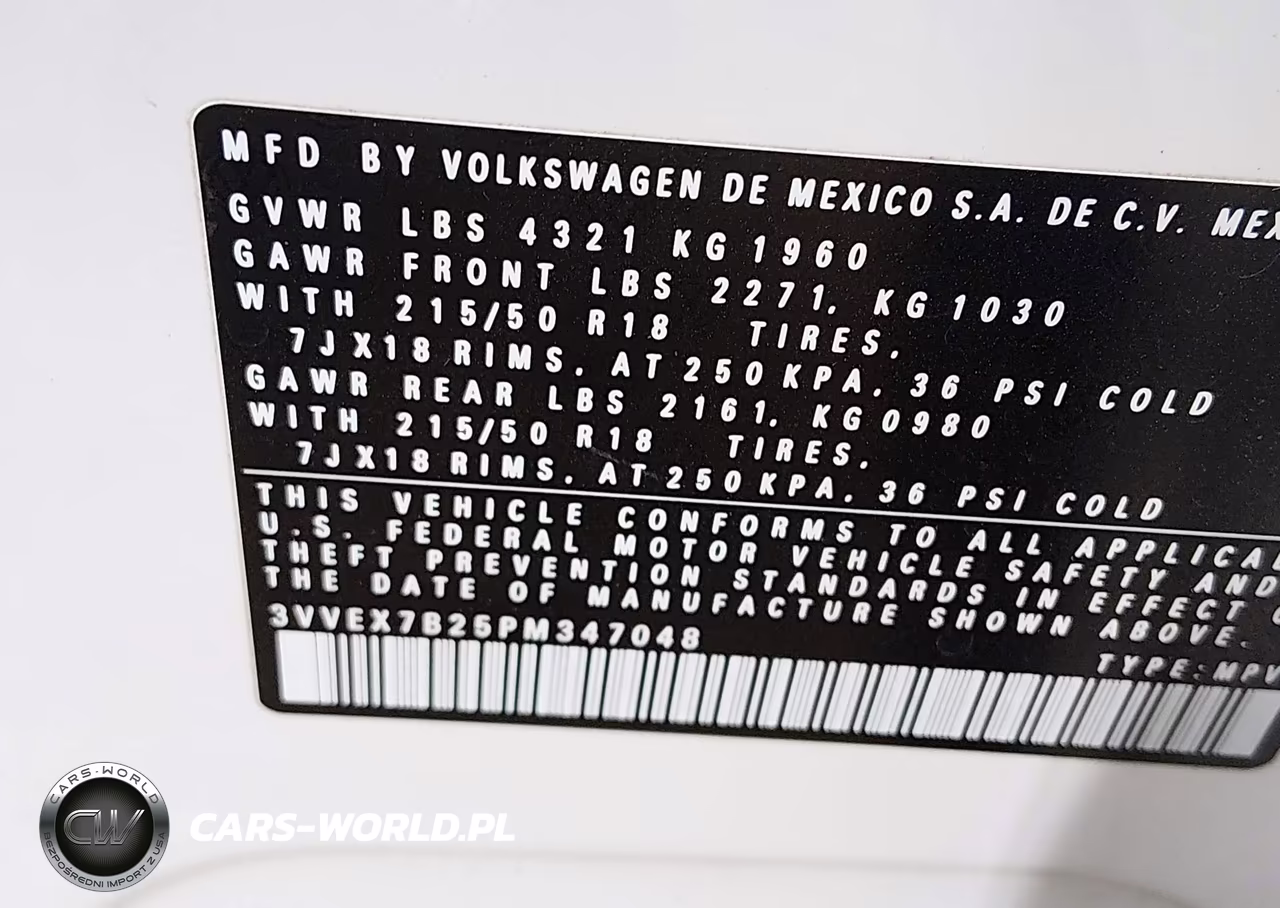 2023 Volkswagen Taos 1.5T Se VIN:3VVEX7B25PM347048 - 9