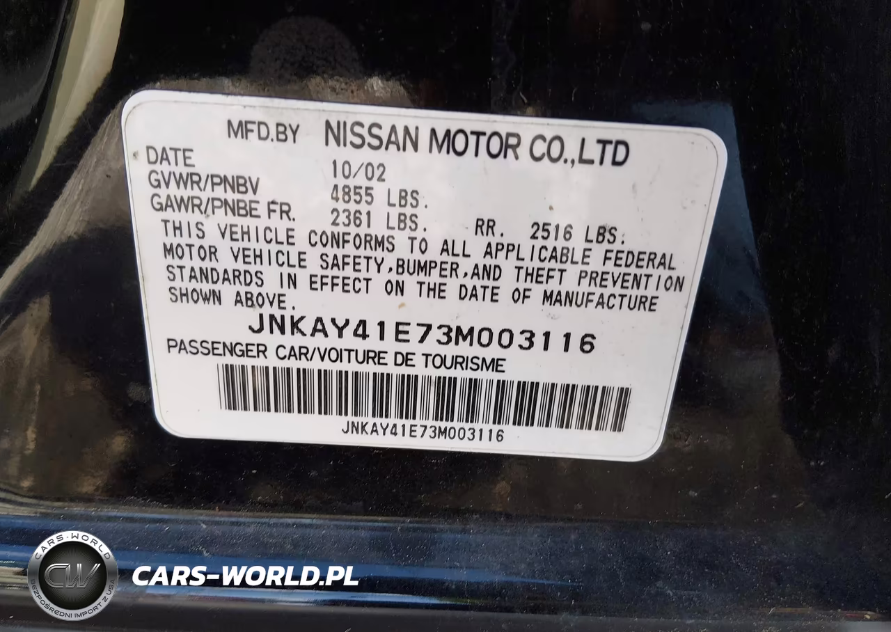 2003 Infiniti M45 Sport VIN:JNKAY41E73M003116 - 9