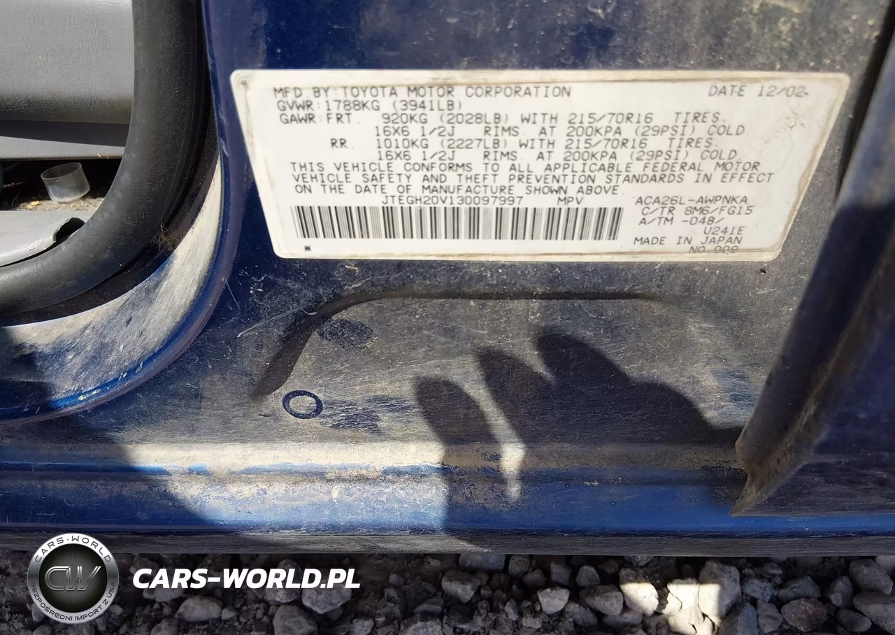2003 Toyota Rav4 VIN:JTEGH20V130097997 - 9