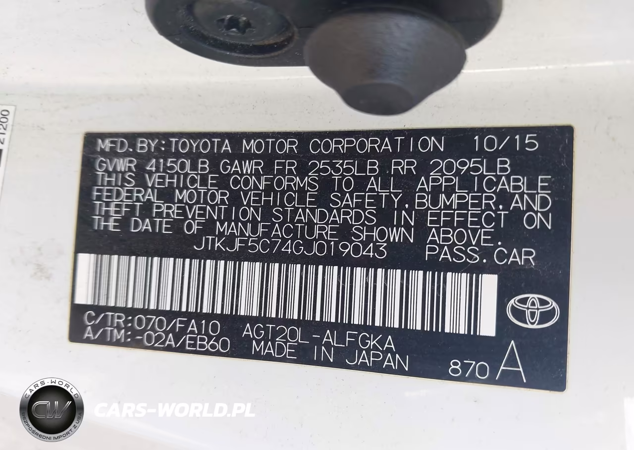 2016 Scion Tc VIN:JTKJF5C74GJ019043 - 9