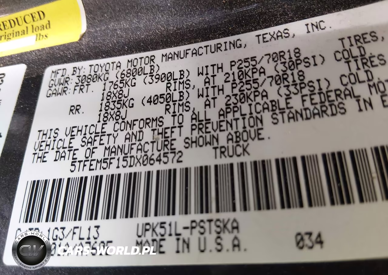 2013 Toyota Tundra Grade 4.6L V8 VIN:5TFEM5F15DX064572 - 9