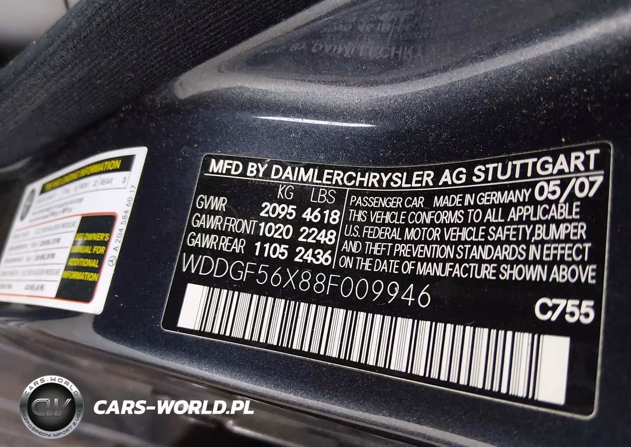2008 Mercedes-Benz C 350 Sport VIN:WDDGF56X88F009946 - 9