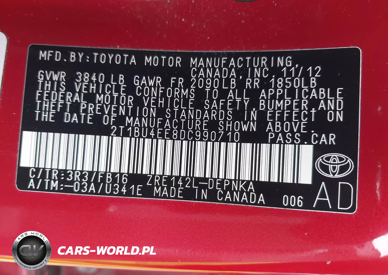 2013 Toyota Corolla Le VIN:2T1BU4EE8DC990710 - 9