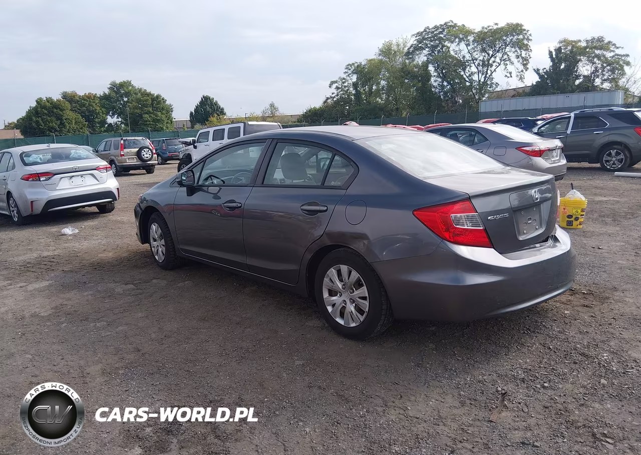2012 Honda Civic Lx VIN:2HGFB2F52CH312079 - 3