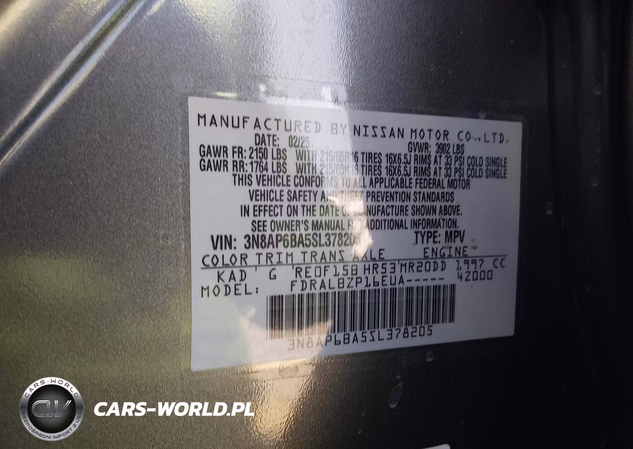 2025 Nissan Kicks S Fwd VIN:3N8AP6BA5SL378205 - 9