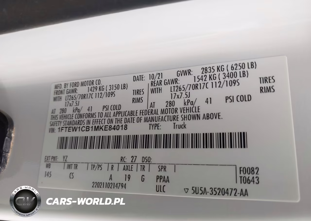 2021 Ford F-150 Xl VIN:1FTEW1CB1MKE84018 - 9