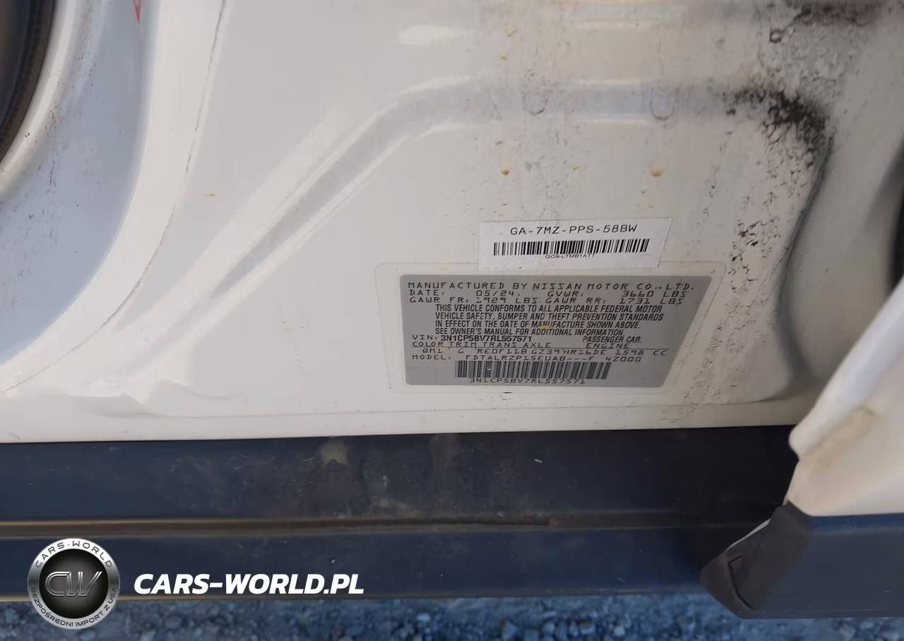 2024 Nissan Kicks S Xtronic Cvt VIN:3N1CP5BV7RL557571 - 9