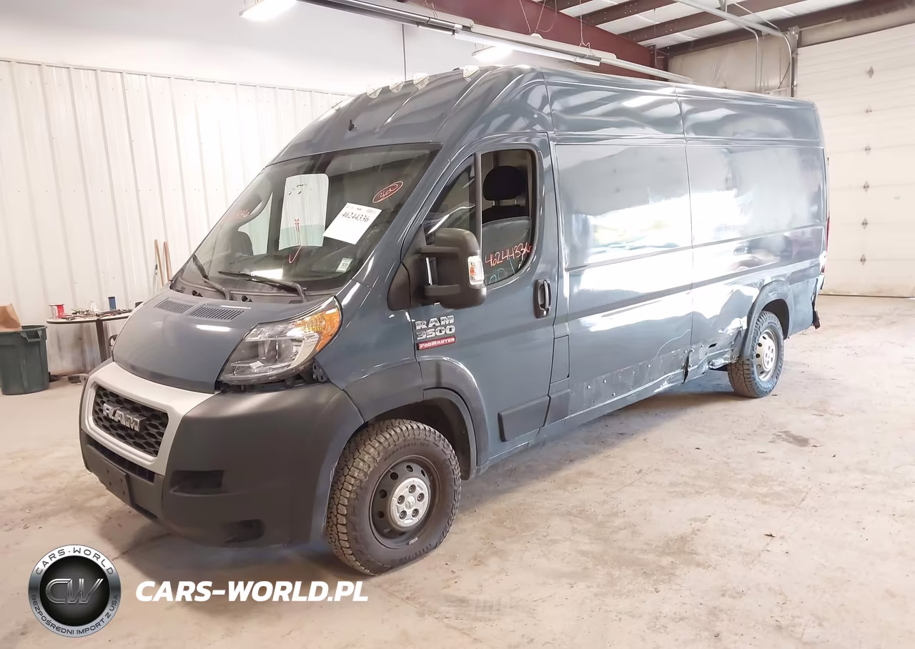 2019 Ram Promaster 3500 Cargo Van High Roof 159 Wb Ext VIN:3C6URVJG9KE551321 - 2