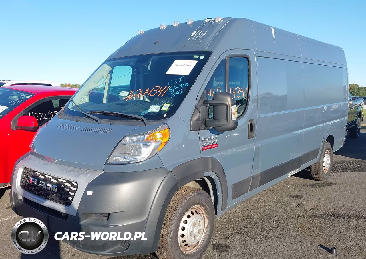 2019 Ram Promaster 3500 Cargo Van High Roof 159 Wb Ext VIN:3C6URVJG8KE558065 - 2