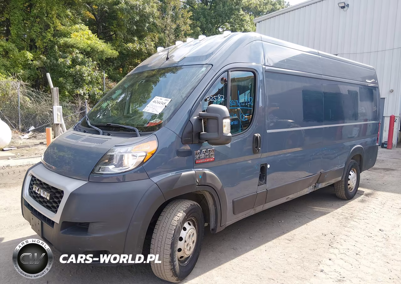 2020 Ram Promaster 3500 Cargo Van High Roof 159 Wb Ext VIN:3C6URVJG7LE107131 - 2