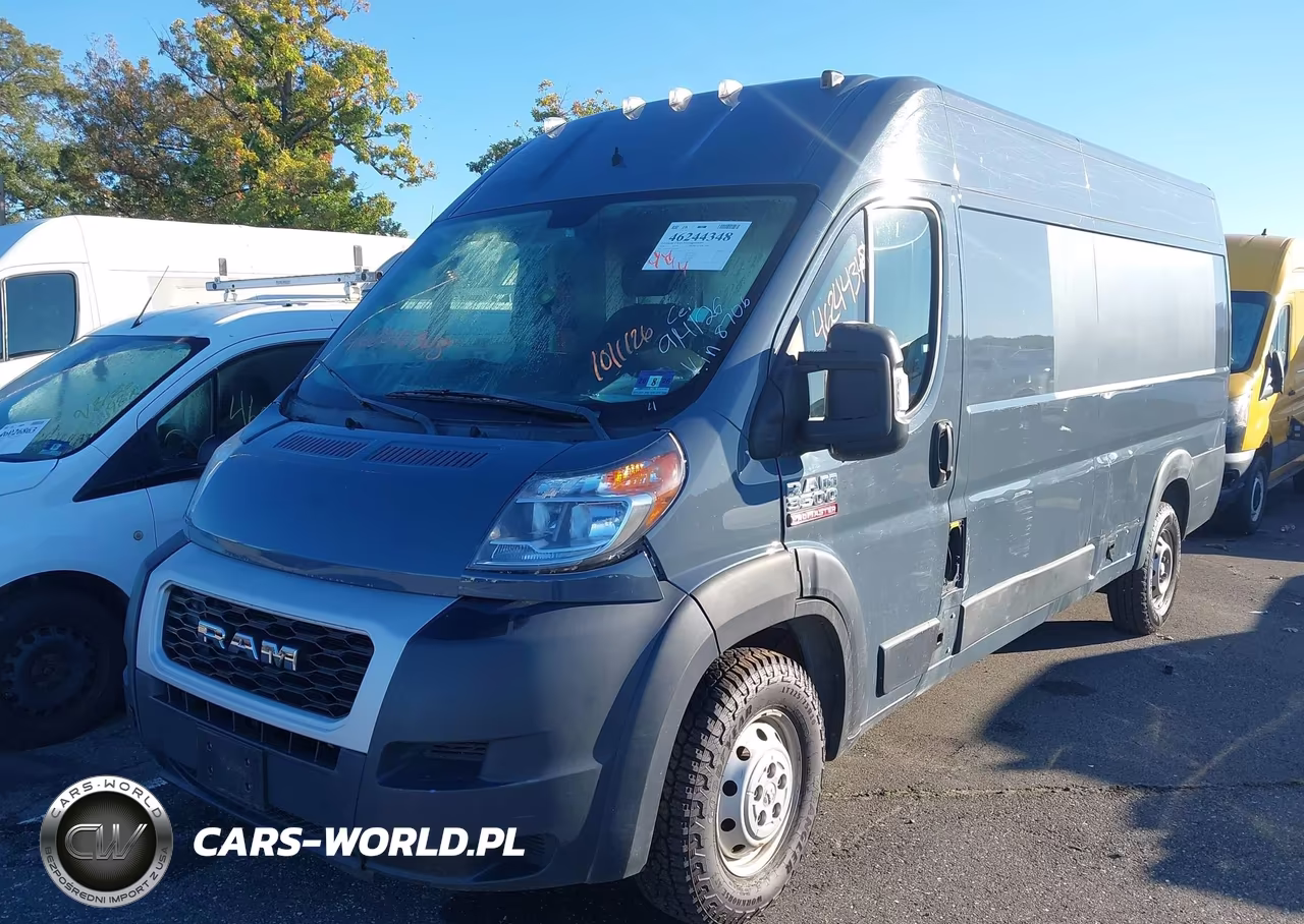 2020 Ram Promaster 3500 Cargo Van High Roof 159 Wb Ext VIN:3C6URVJG4LE108706 - 2