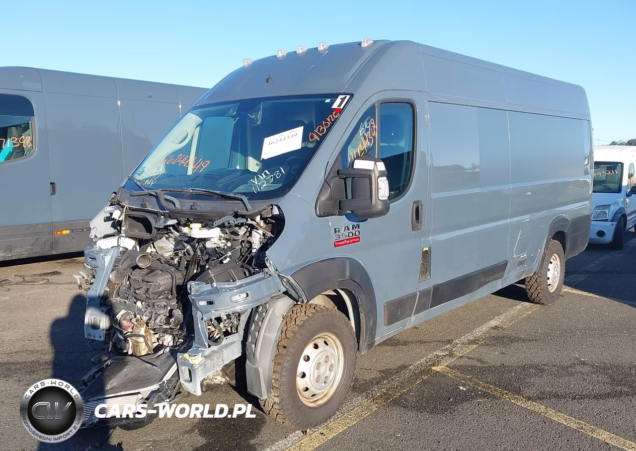 2020 Ram Promaster 3500 Cargo Van High Roof 159 Wb Ext VIN:3C6URVJG5LE112781 - 2