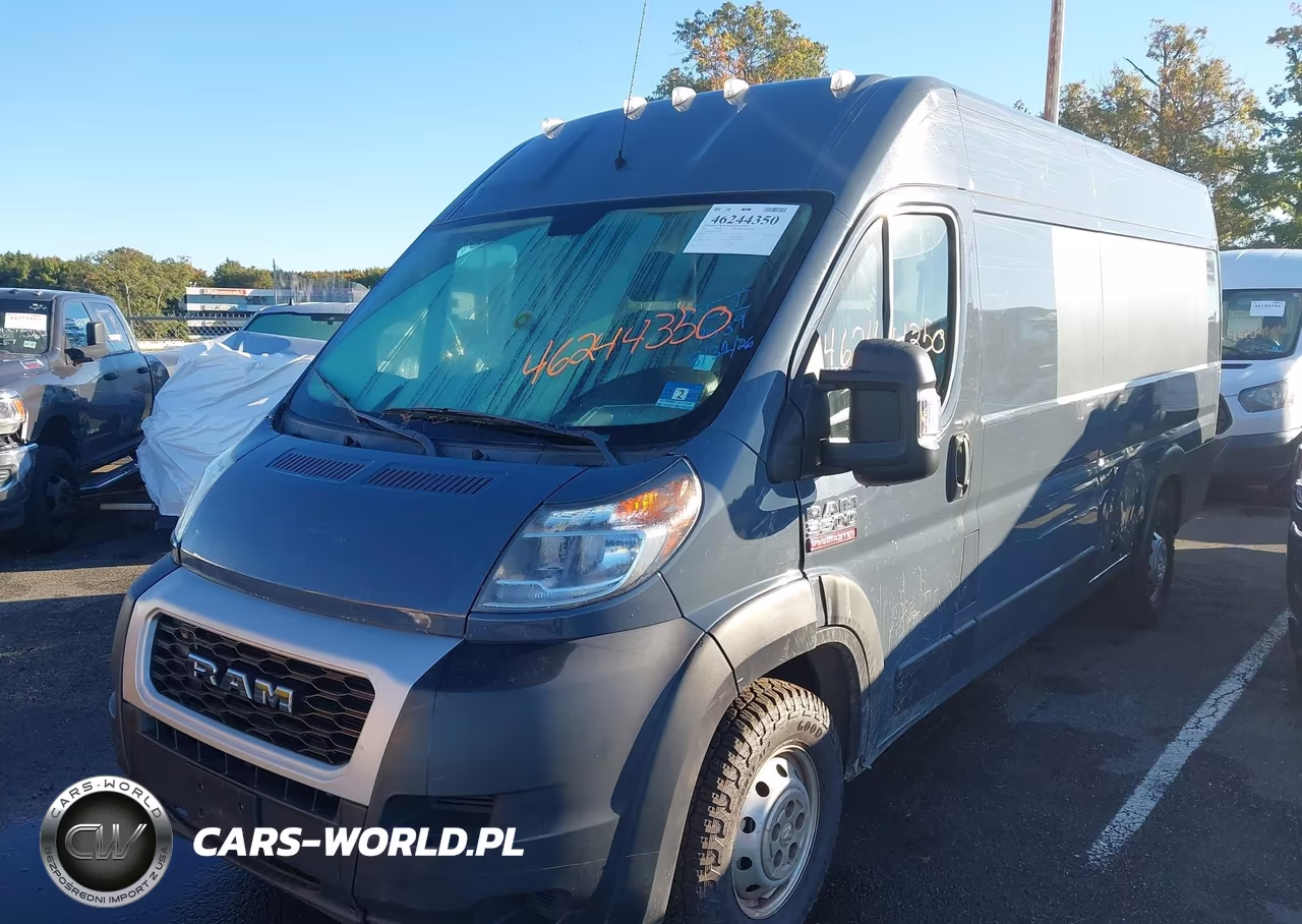 2020 Ram Promaster 3500 Cargo Van High Roof 159 Wb Ext VIN:3C6URVJG3LE117039 - 2