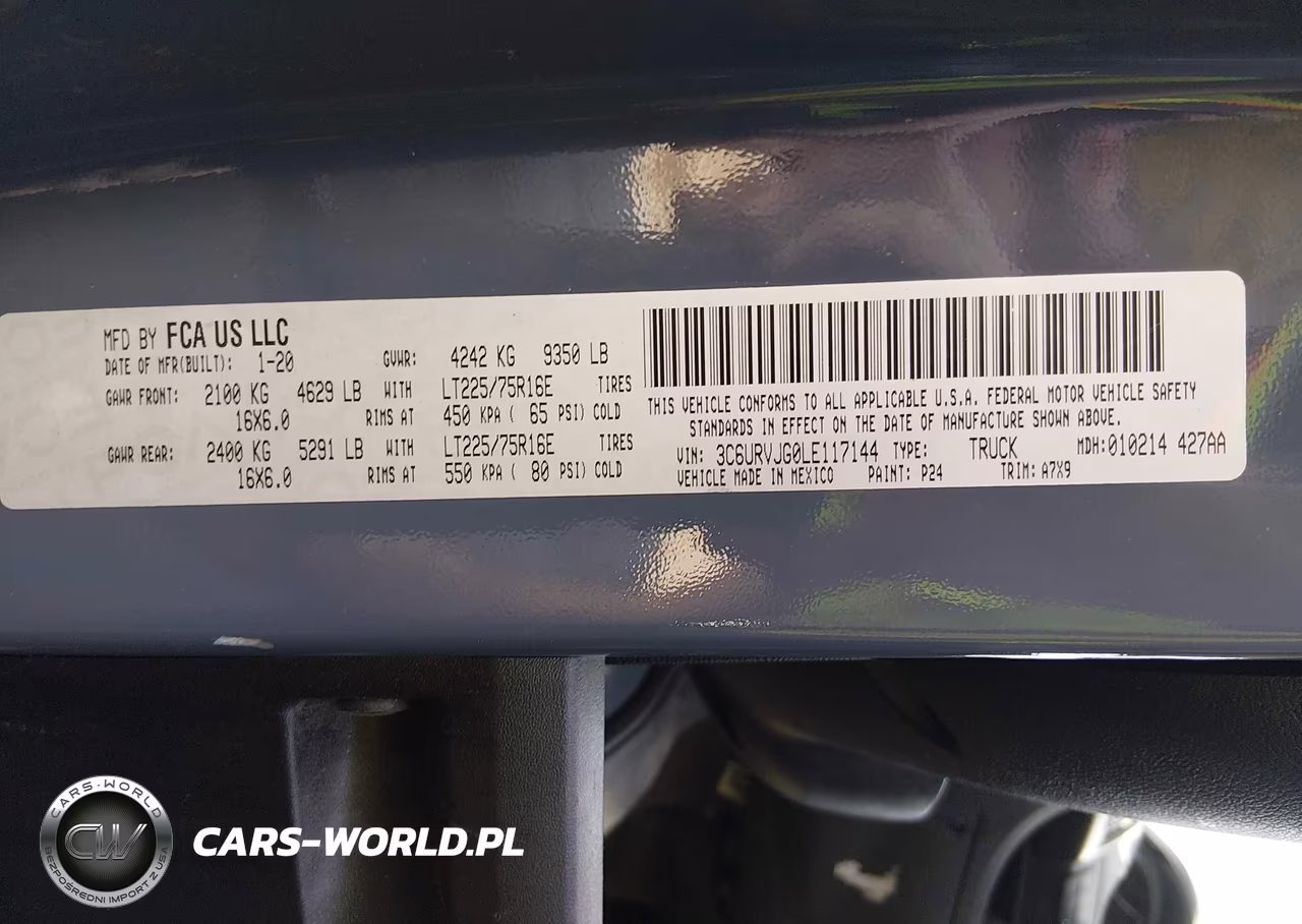 2020 Ram Promaster 3500 Cargo Van High Roof 159 Wb Ext VIN:3C6URVJG0LE117144 - 9
