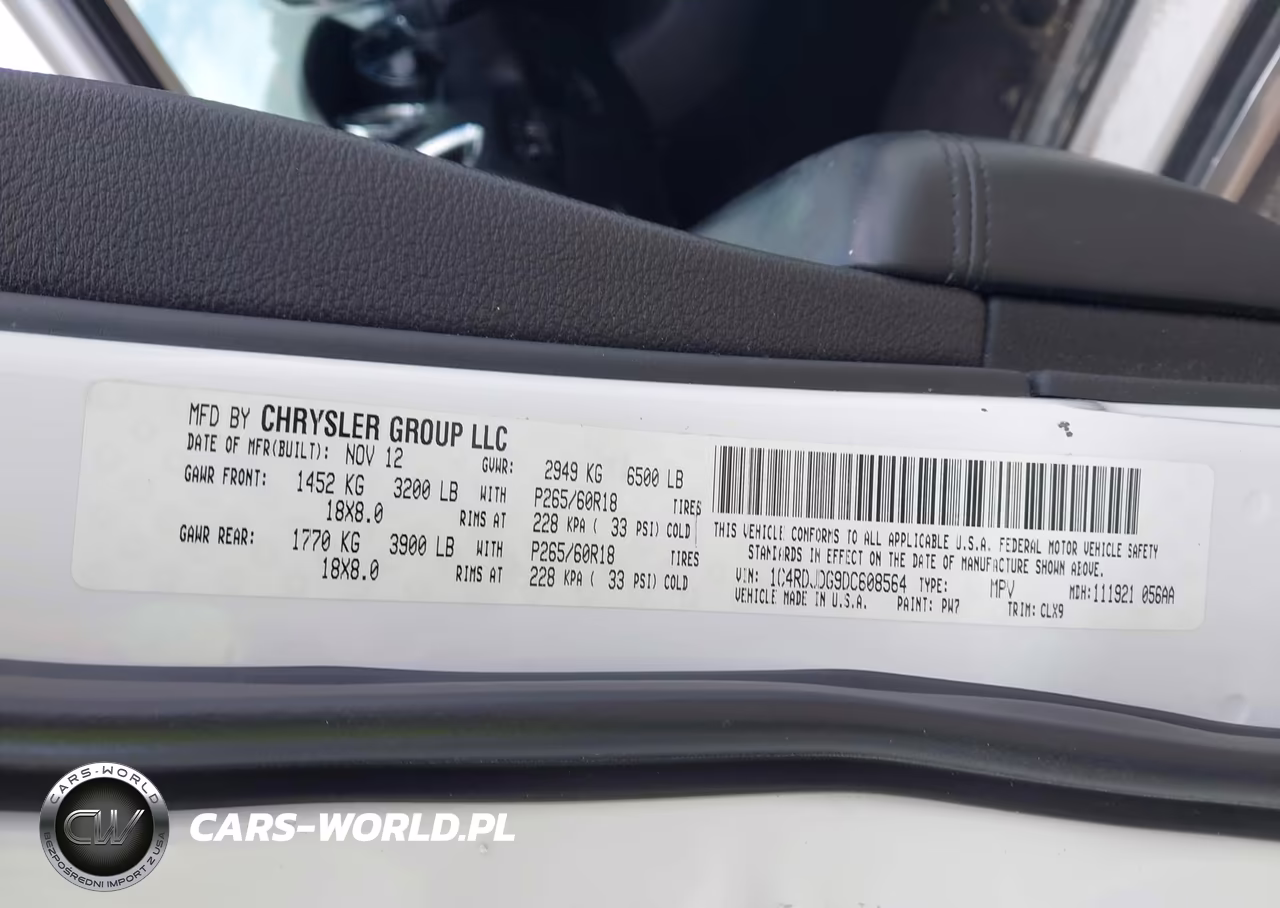 2013 Dodge Durango Crew VIN:1C4RDJDG9DC608564 - 9
