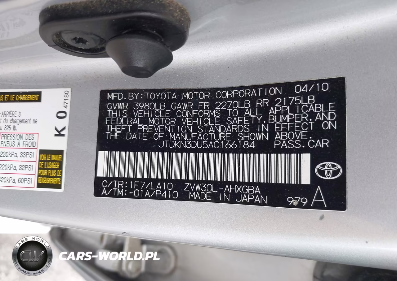 2010 Toyota Prius V VIN:JTDKN3DU5A0166184 - 9