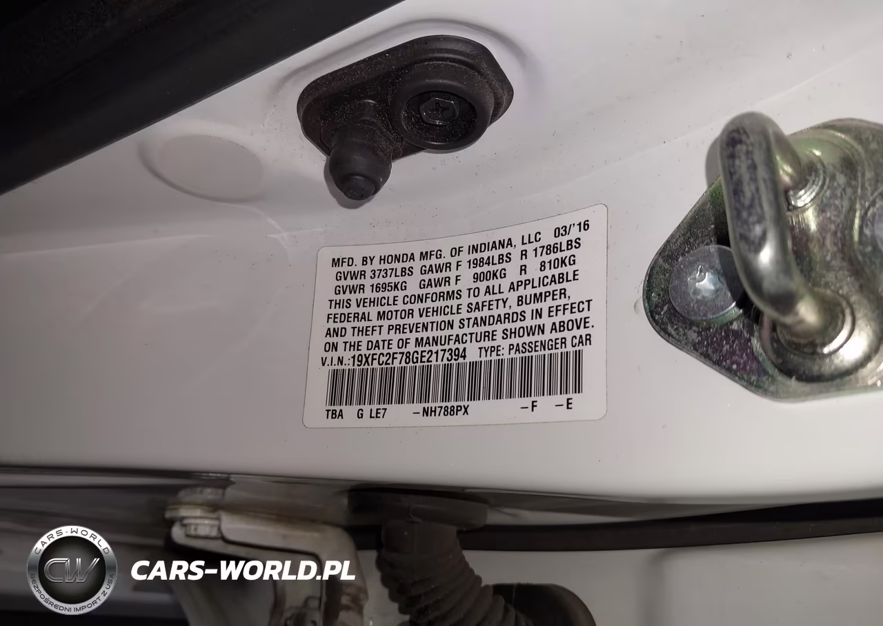 2016 Honda Civic Ex VIN:19XFC2F78GE217394 - 9