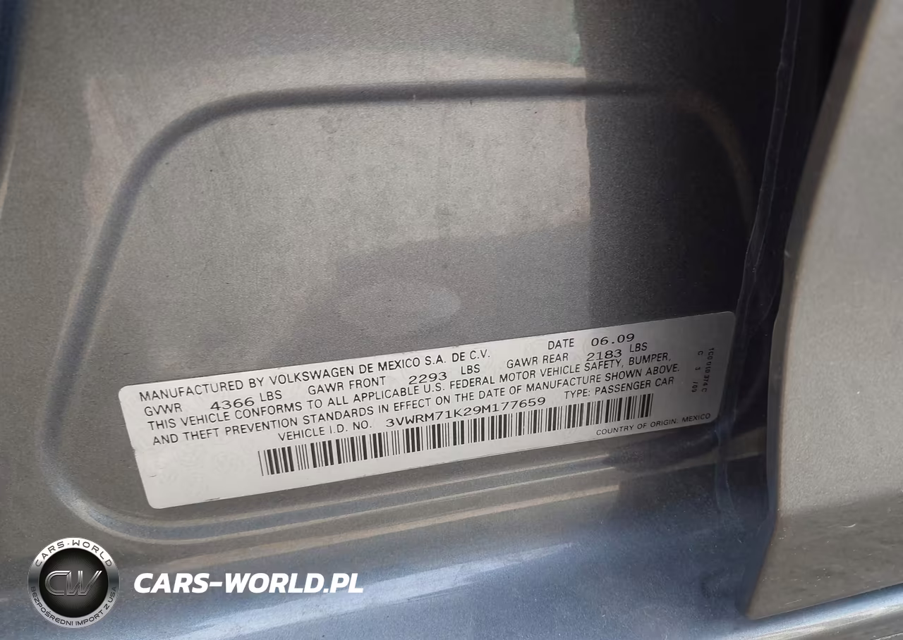 2009 Volkswagen Jetta Se VIN:3VWRM71K29M177659 - 9