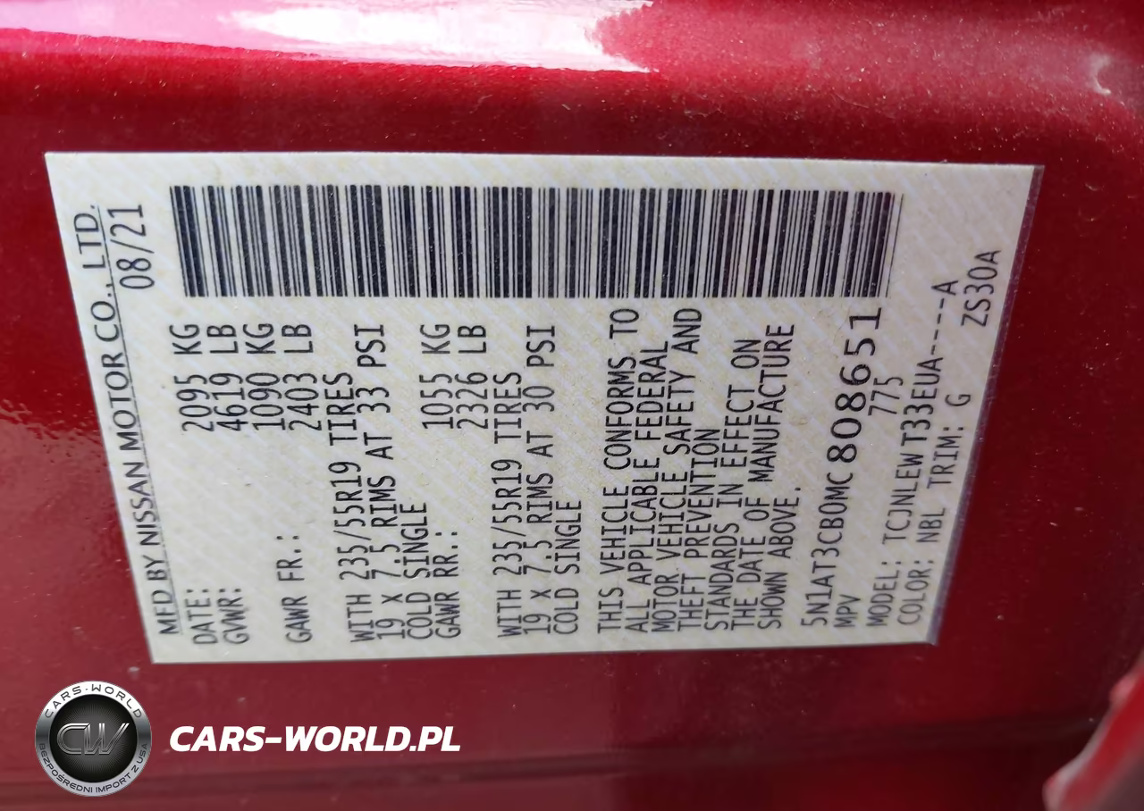 2021 Nissan Rogue Sl Intelligent Awd VIN:5N1AT3CB0MC808651 - 9