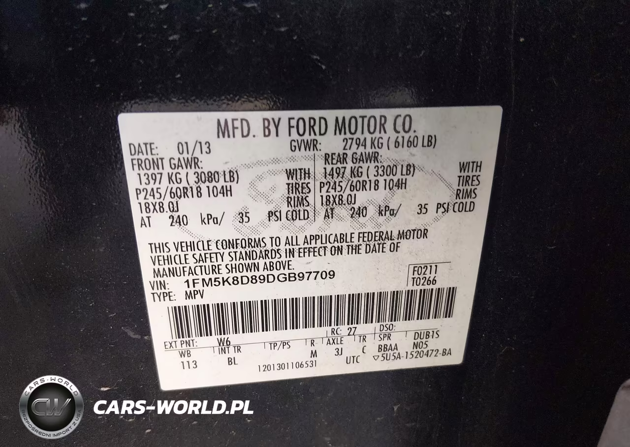 2013 Ford Explorer Xlt VIN:1FM5K8D89DGB97709 - 9