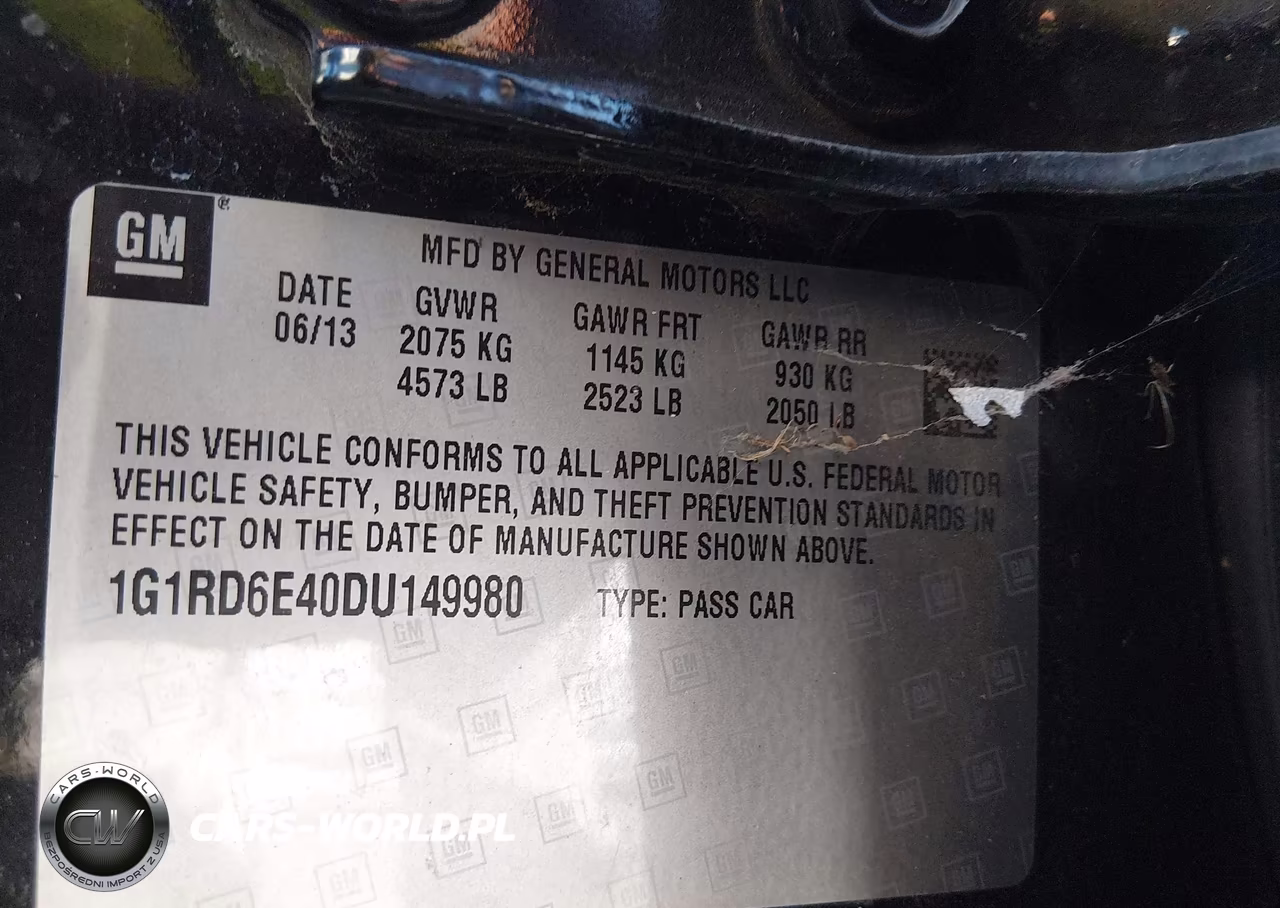 2013 Chevrolet Volt VIN:1G1RD6E40DU149980 - 9