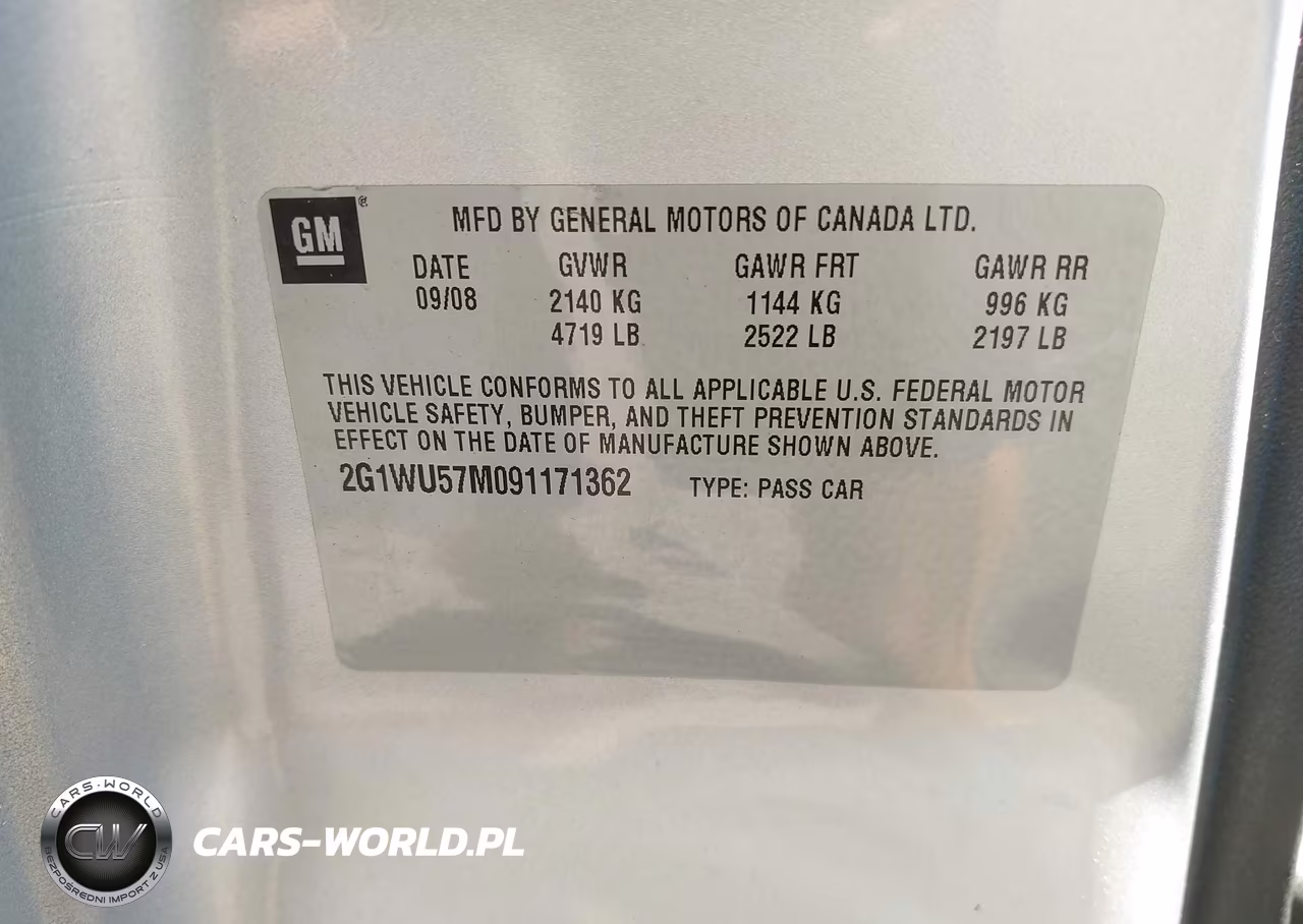 2009 Chevrolet Impala Ltz VIN:2G1WU57M091171362 - 9