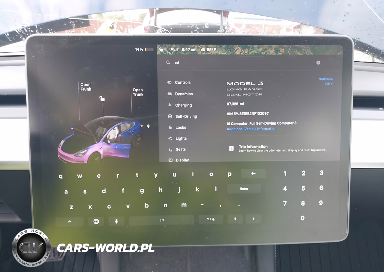 2022 Tesla Model 3 Long Range Dual Motor All-Wheel Drive VIN:5YJ3E1EB2NF102097 - 7