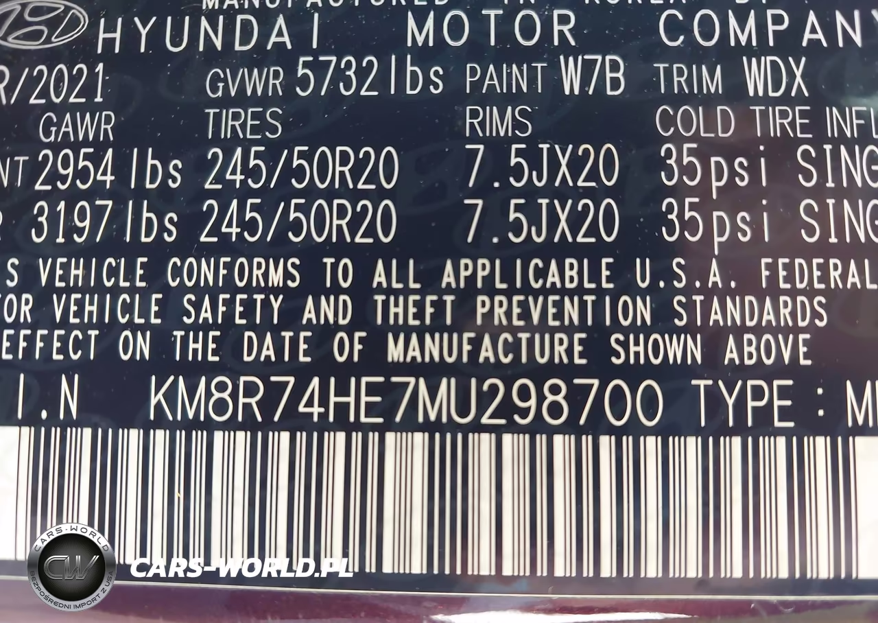 2021 Hyundai Palisade Calligraphy VIN:KM8R74HE7MU298700 - 9