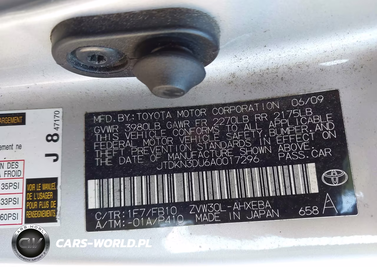 2010 Toyota Prius Ii VIN:JTDKN3DU6A0017296 - 9