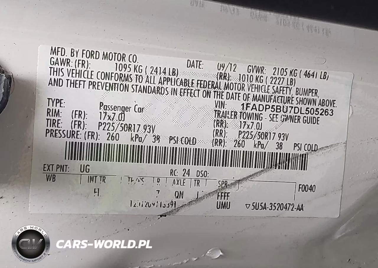 2013 Ford C-Max Hybrid Sel VIN:1FADP5BU7DL505263 - 9