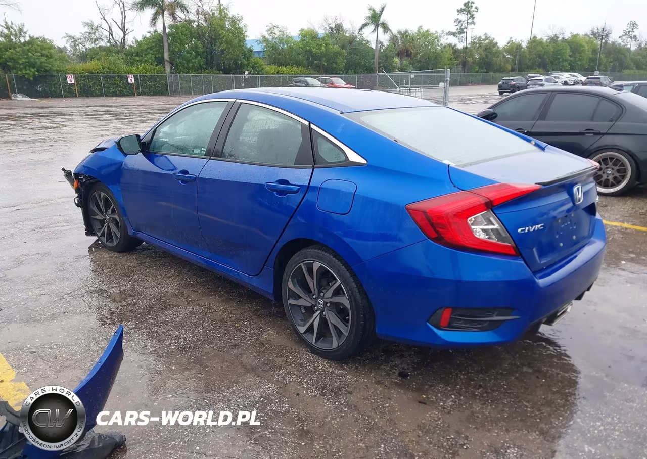 2019 Honda Civic Sport VIN:2HGFC2F89KH602356 - 3