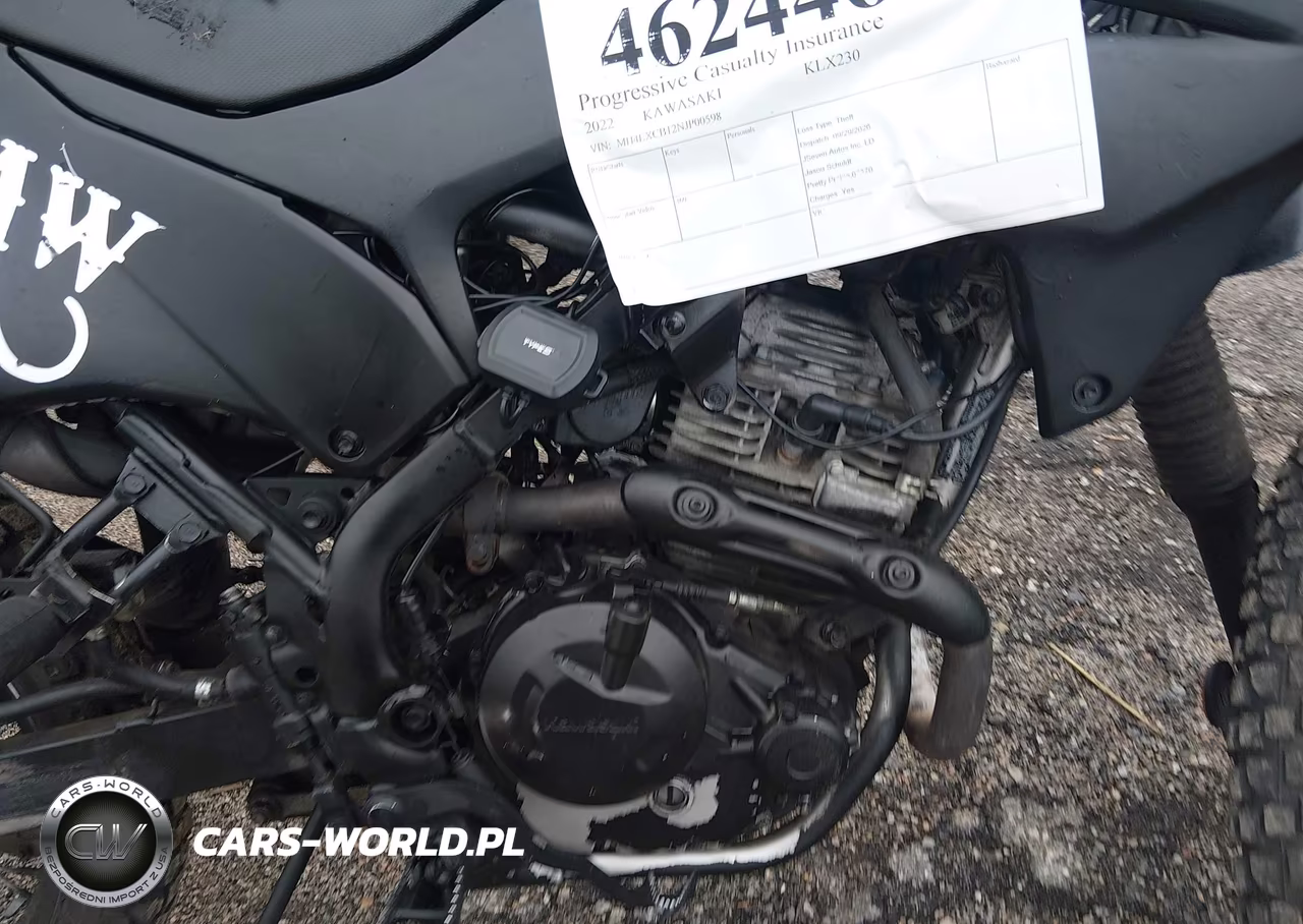 2022 Kawasaki Klx230 B VIN:MH4LXCB12NJP00598 - 8