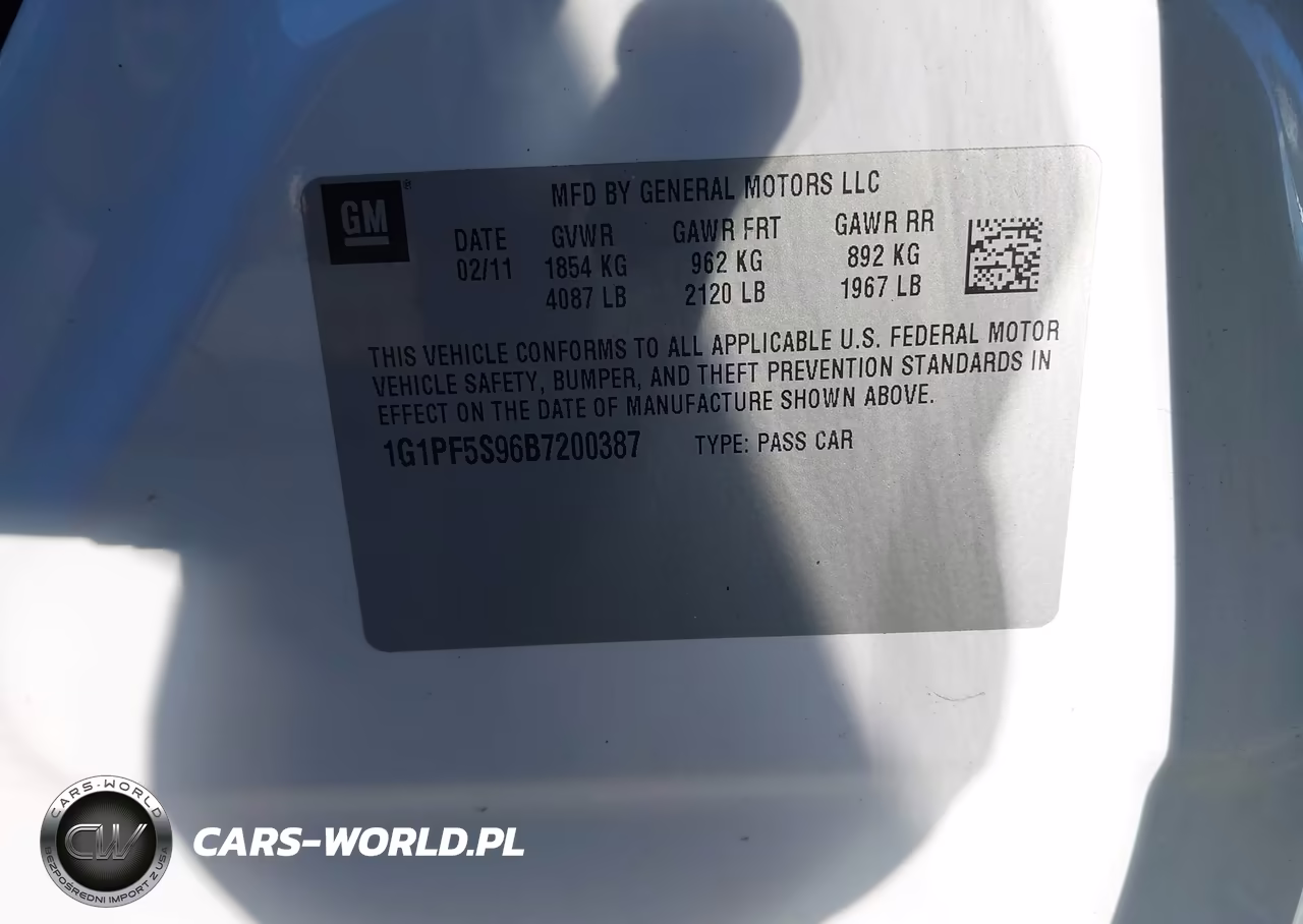 2011 Chevrolet Cruze 1Lt VIN:1G1PF5S96B7200387 - 9