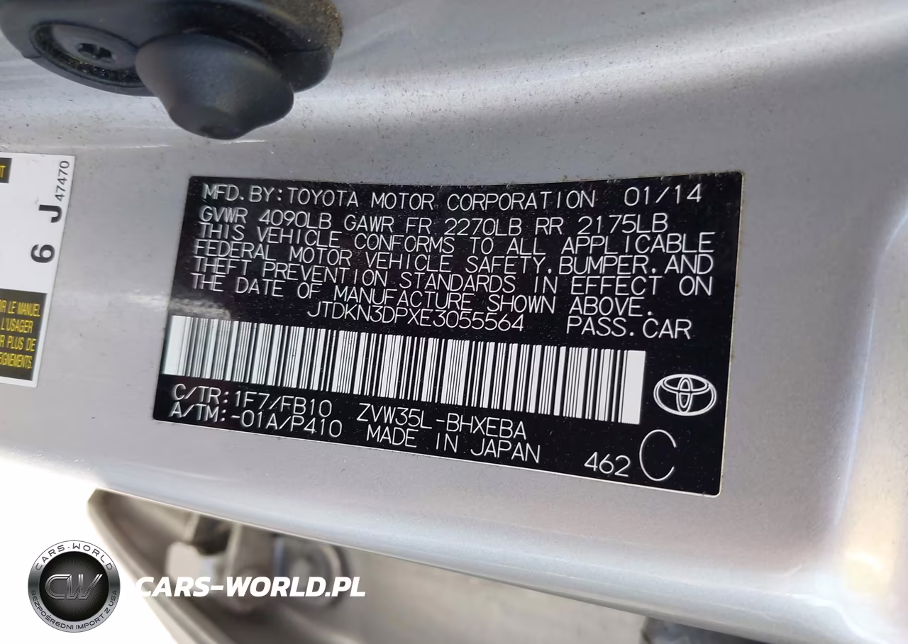 2014 Toyota Prius Plug-In VIN:JTDKN3DPXE3055564 - 9