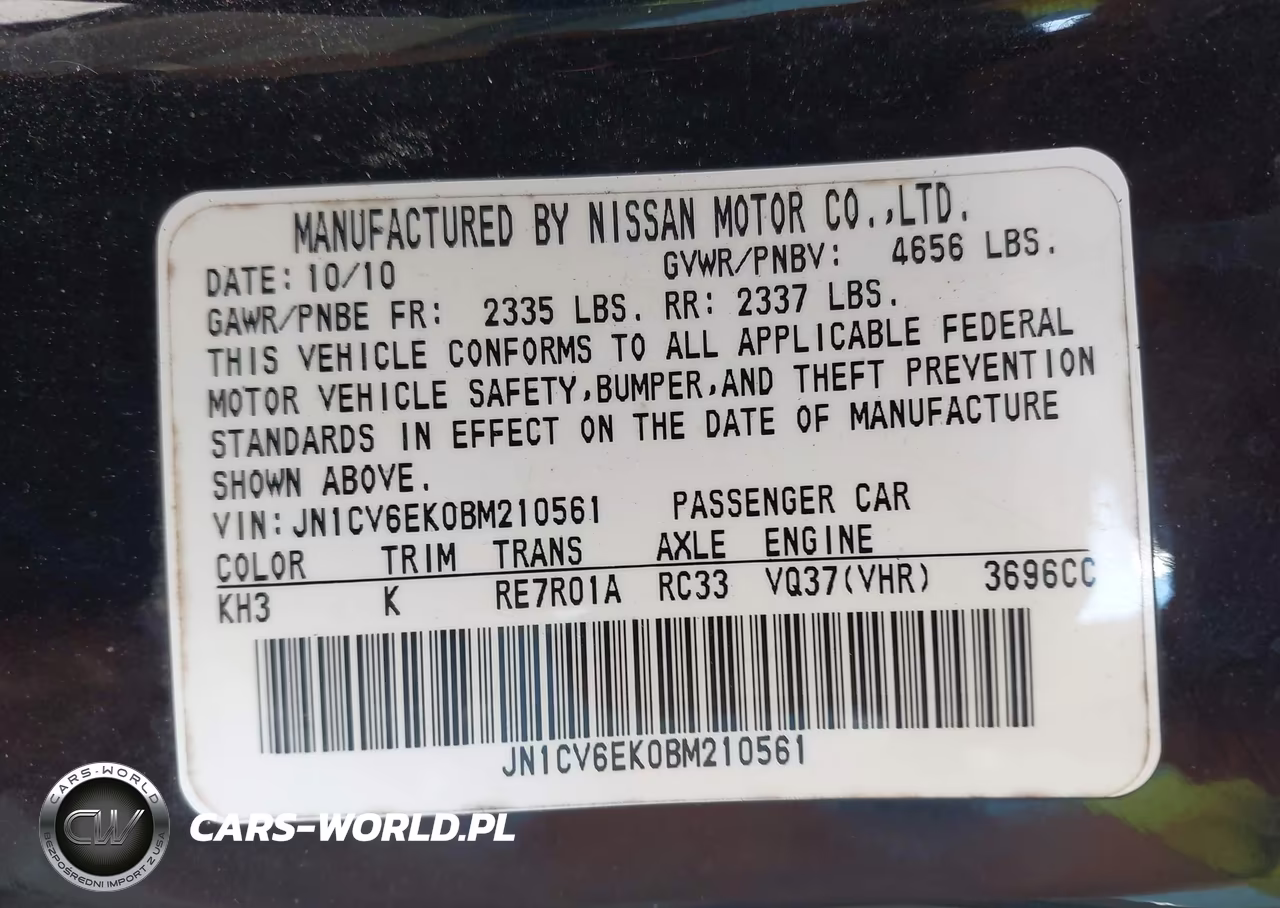 2011 Infiniti G37 Journey VIN:JN1CV6EK0BM210561 - 9