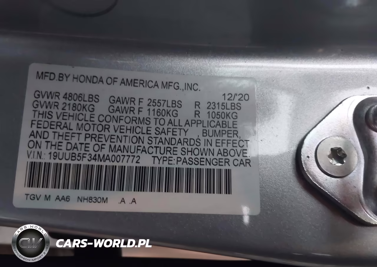 2021 Acura Tlx Standard VIN:19UUB5F34MA007772 - 9