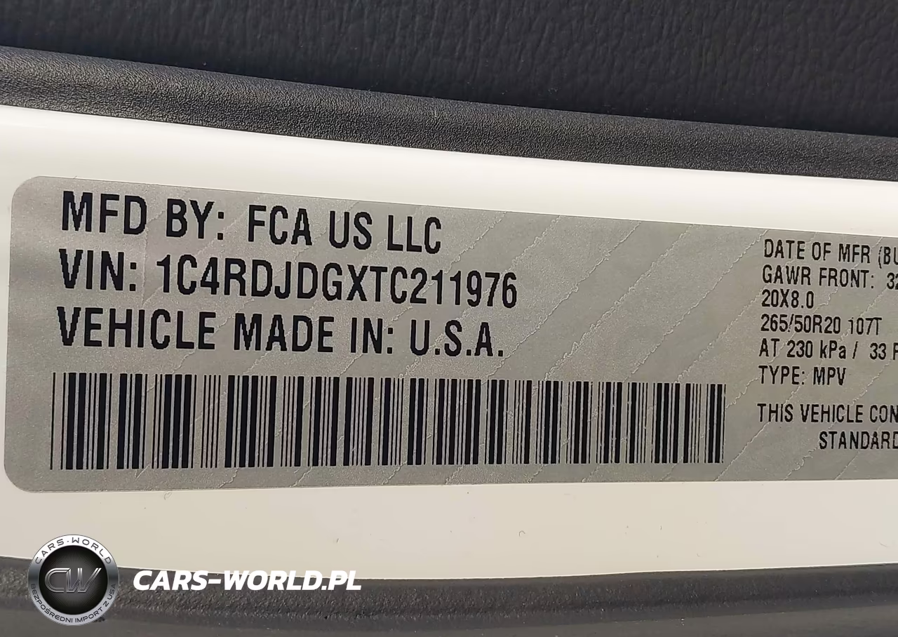 2026 Dodge Durango Gt Awd VIN:1C4RDJDGXTC211976 - 9