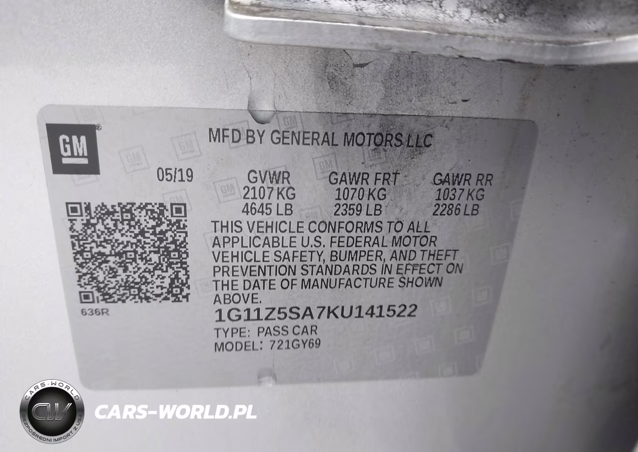 2019 Chevrolet Impala Lt VIN:1G11Z5SA7KU141522 - 9
