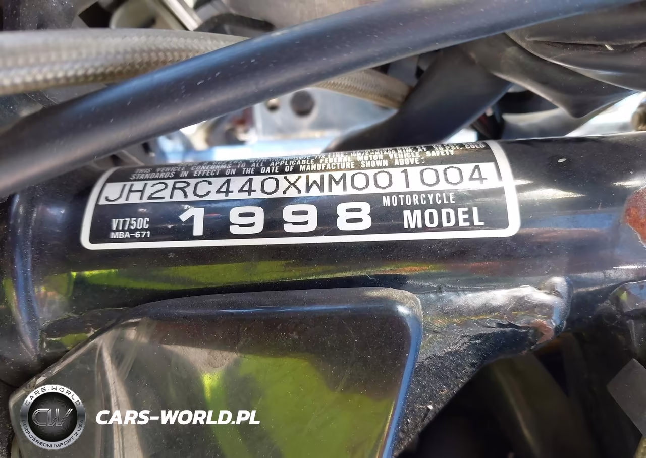 1998 Honda Vt750 C VIN:JH2RC440XWM001004 - 10