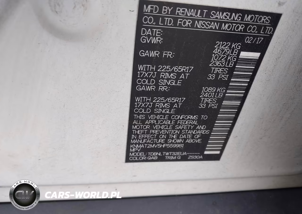2017 Nissan Rogue Sv VIN:KNMAT2MV5HP559981 - 9