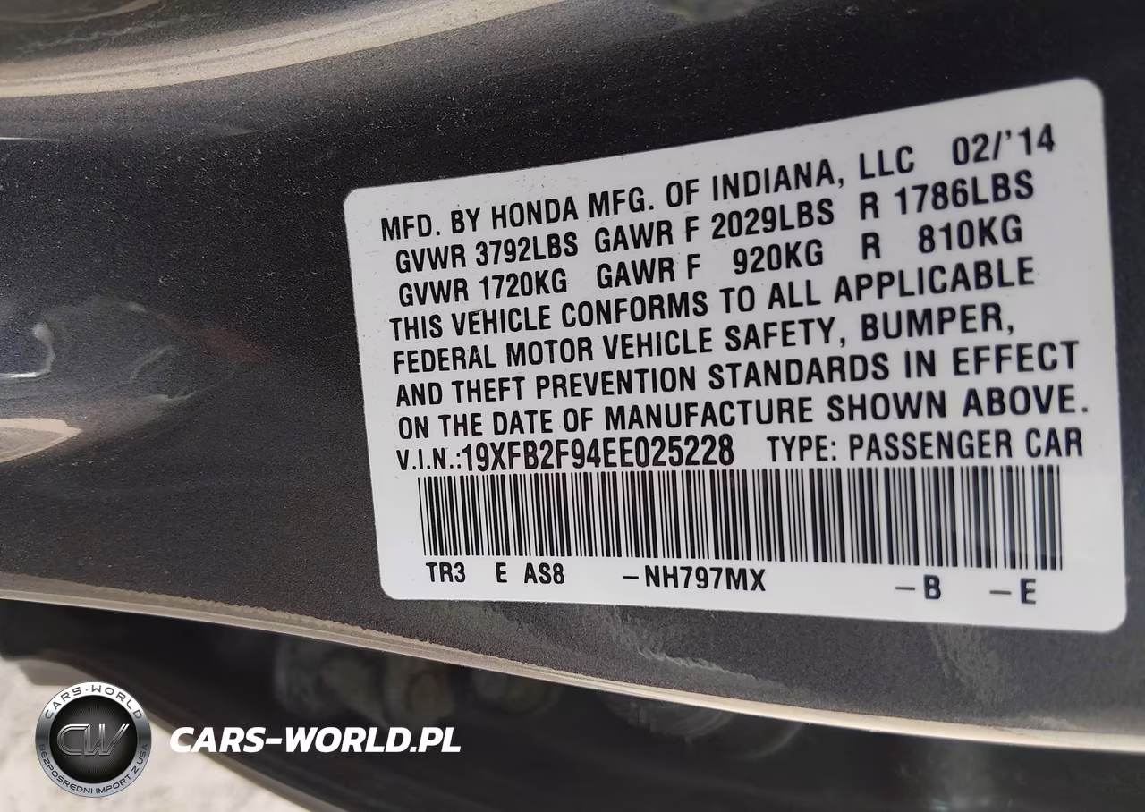 2014 Honda Civic Ex-L VIN:19XFB2F94EE025228 - 9