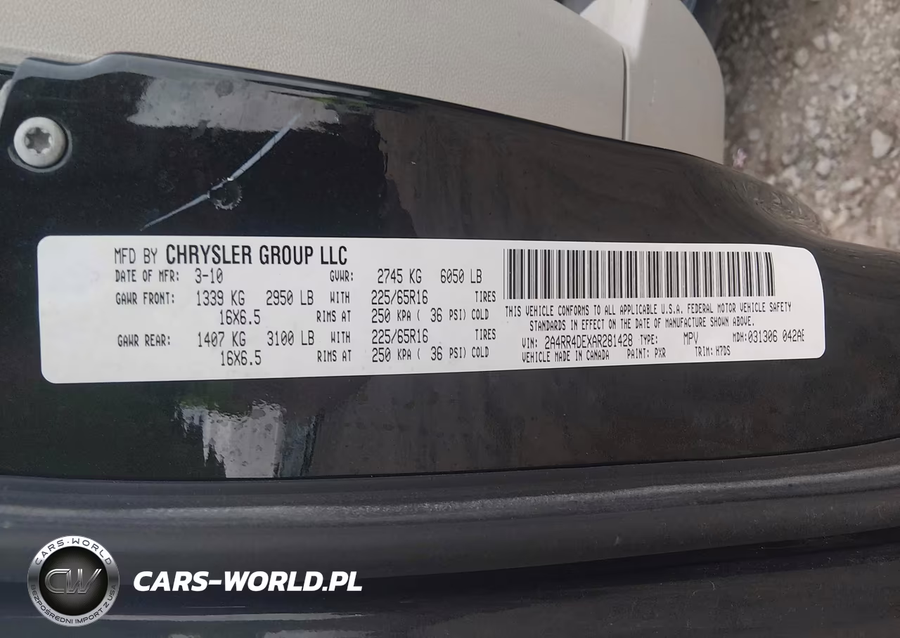 2010 Chrysler Town & Country Lx VIN:2A4RR4DEXAR281428 - 9