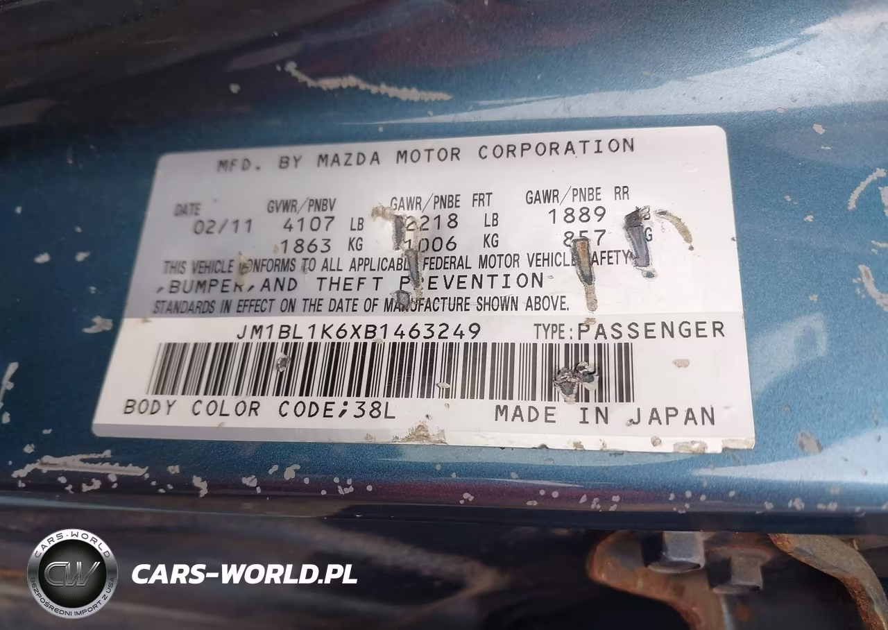 2011 Mazda Mazda3 S Sport VIN:JM1BL1K6XB1463249 - 9