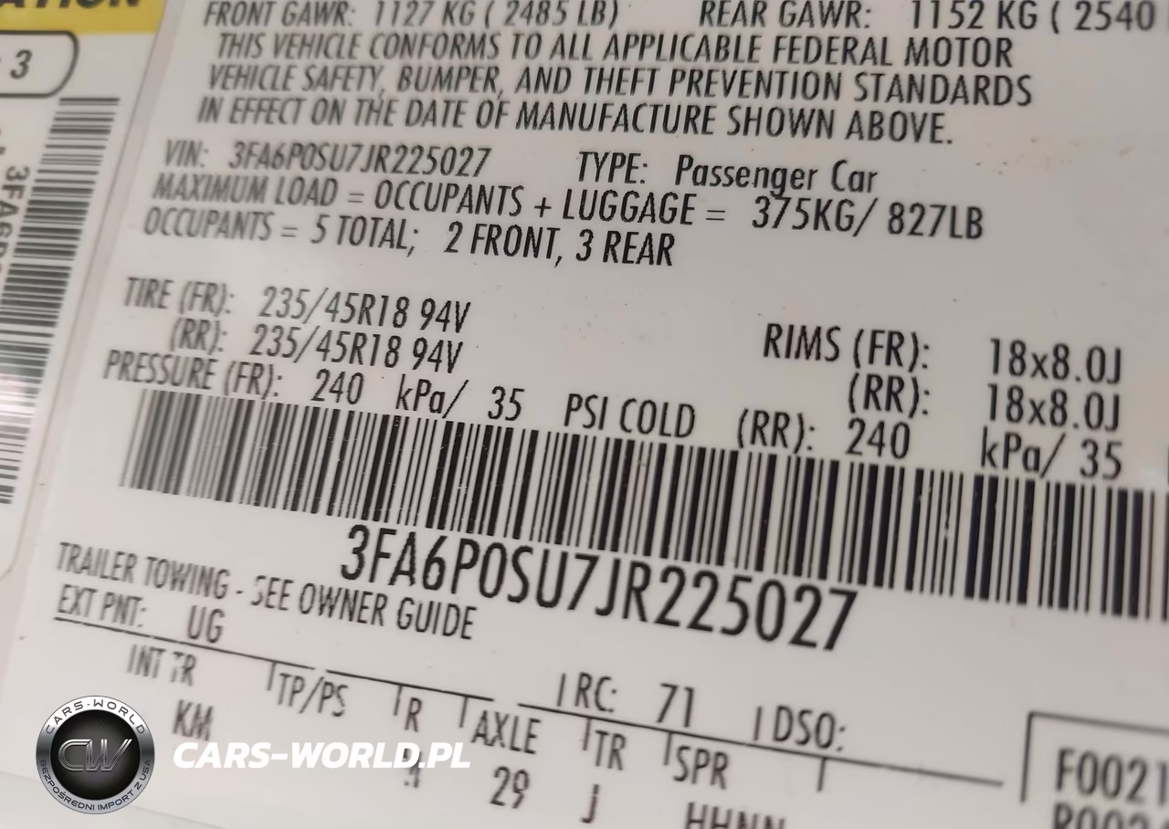 2018 Ford Fusion Energi Titanium VIN:3FA6P0SU7JR225027 - 9