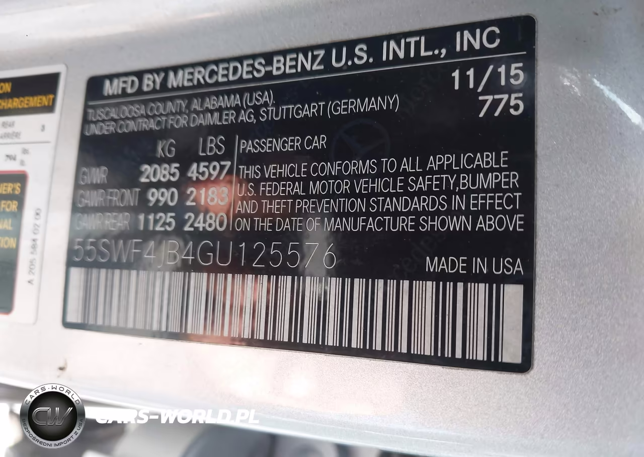2016 Mercedes-Benz C 300 VIN:55SWF4JB4GU125576 - 9