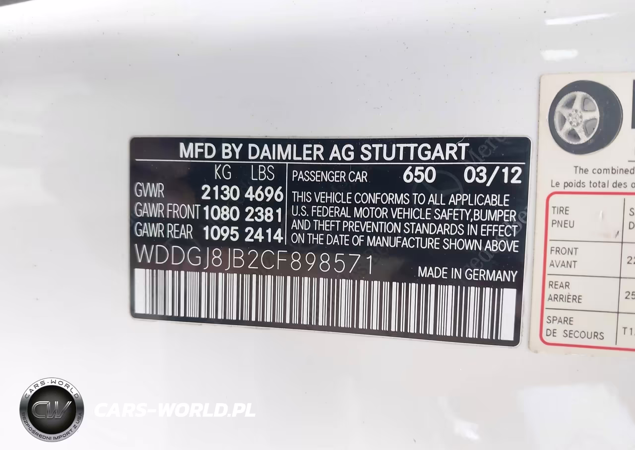 2012 Mercedes-Benz C 350 Sport 4Matic VIN:WDDGJ8JB2CF898571 - 9