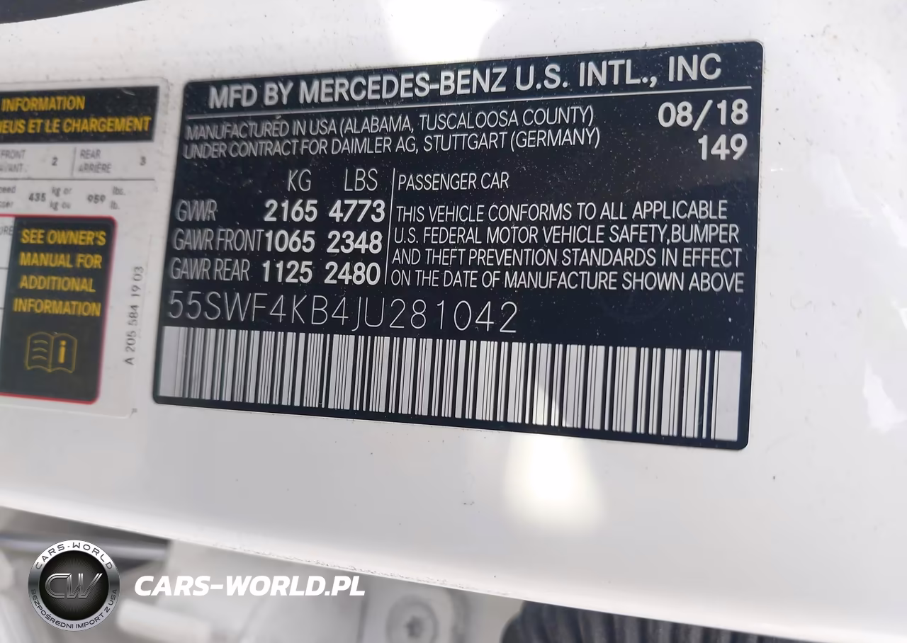 2018 Mercedes-Benz C 300 4Matic VIN:55SWF4KB4JU281042 - 9