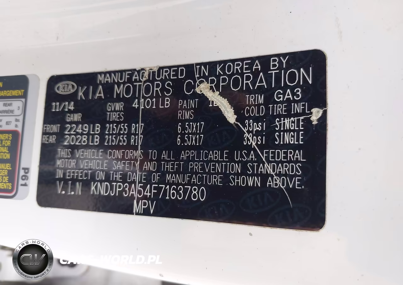 2015 Kia Soul + VIN:KNDJP3A54F7163780 - 9