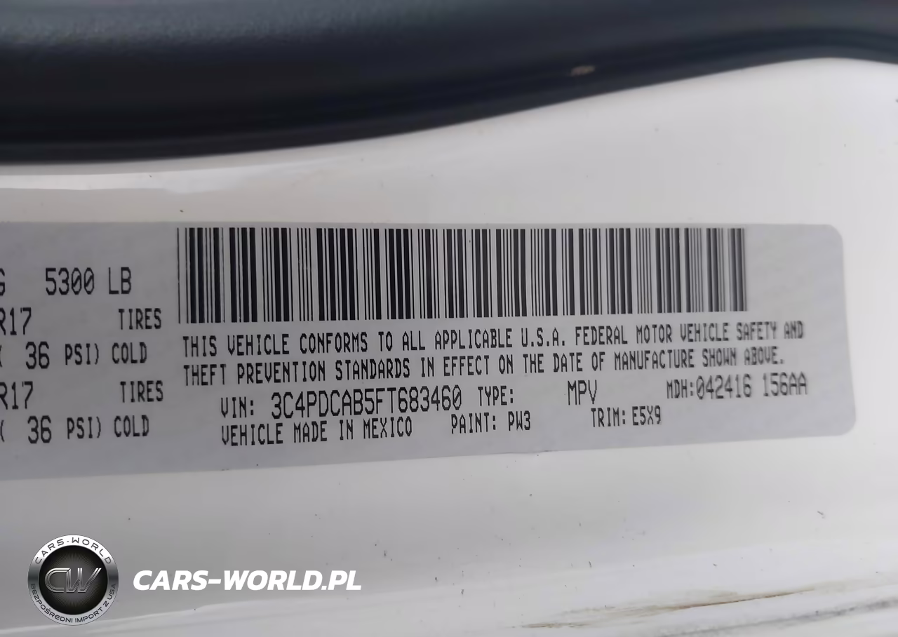 2015 Dodge Journey American Value Pkg VIN:3C4PDCAB5FT683460 - 9